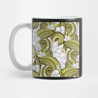 Paisley Print with Vintage Floral Motifs Mug